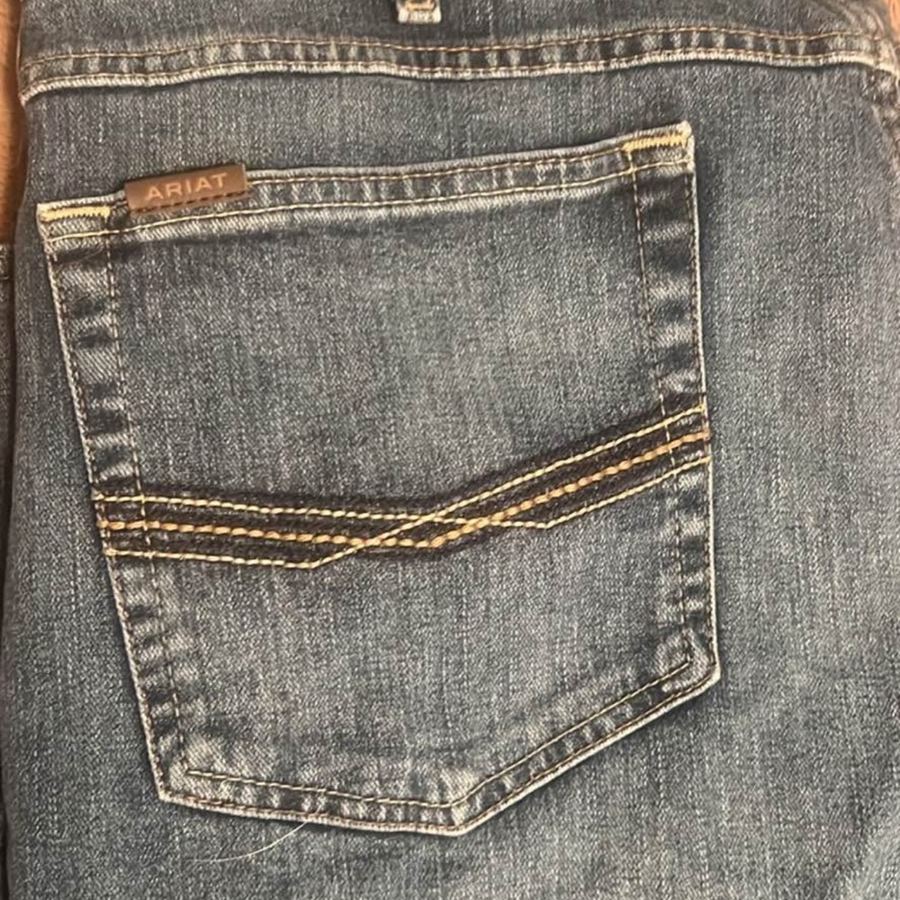 Ariat M4 Relaxed Boot Cut Jeans in Dark Blue